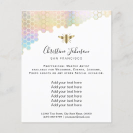 faux iridescent effect honeycomb flyer