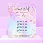 Faux Iridescent elegant design Flyer<br><div class="desc">schoonheidssalon professionele make - up kunstenaar flyer</div>