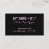 Faux Iridescent Folie Brush Stroke Rainbow Leopard Visitekaartje (Achterkant)