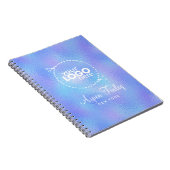 Faux Iridescent Folie Logo Notitieboek (Rechterzijde)