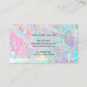 FAUX Iridescent gemstone textuur Visitekaartje (Achterkant)