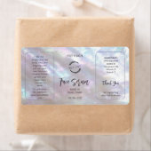 FAUX Iridescent Holografisch Serum Etiket (Insitu)