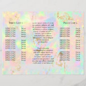 faux iridescent opal brochure (Achterkant)