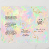 faux iridescent opal brochure (Voorkant / Achterkant)