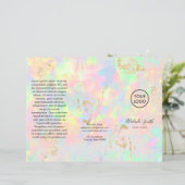 faux iridescent opal brochure (Staand voorkant)