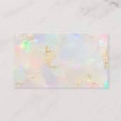 faux iridescent opal dank u visitekaartje (Achterkant)