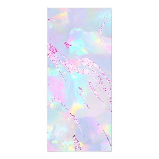 faux iridescent opal paarse folie reclamekaart (Achterkant)