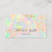 faux iridescent opal stone visitekaartje (Voorkant)