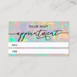 faux iridescent optische textuurkaart visitekaartje