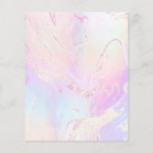 Faux Iridescent paars en faux glitter Flyer (Achterkant)