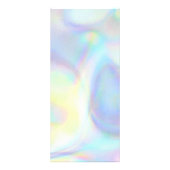 faux iridescent pastel kleuren prijslijst reclamekaart (Achterkant)