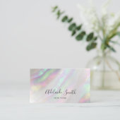 faux iridescent shell visitekaartje (Staand voorkant)