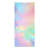 faux iridescent vloeibare marmer reclamekaart (Achterkant)