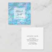 FAUX-iriscerende shell textuur Vierkante Visitekaartje (Voorkant / Achterkant)