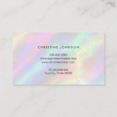 faux iriserende achtergrond visitekaartje (Achterkant)