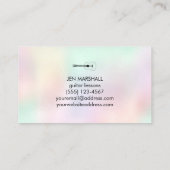 FAUX iriserende achtergrondgitarist Visitekaartje (Achterkant)