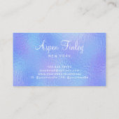 Faux iriserende Folie Elegant - Logo Visitekaartje (Achterkant)