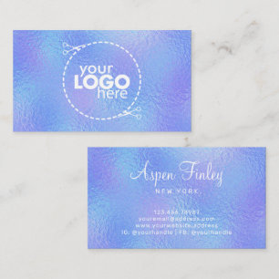 Faux iriserende Folie Elegant - Logo Visitekaartje
