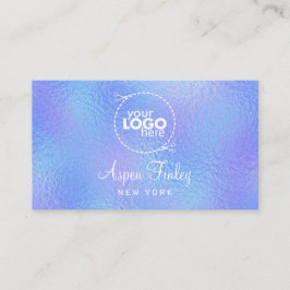 Faux iriserende Folie Elegant Logo Visitekaartje