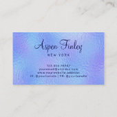 Faux iriserende Folie Elegant - Logo Visitekaartje (Achterkant)