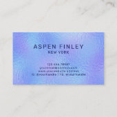 Faux iriserende Folie Elegant Visitekaartje (Achterkant)