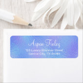 Faux iriserende Folie Elegante retour adreslabels Etiket (Insitu)