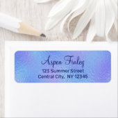 Faux iriserende Folie Elegante retour adreslabels Etiket (Insitu)