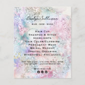 Faux iriserende glitter waterverf flyer (Voorkant)
