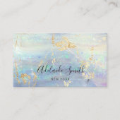 FAUX iriserende opaal edelsteen Visitekaartje (Voorkant)