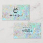 FAUX iriserende opaalstenen achtergrond Visitekaartje (Voorkant / Achterkant)