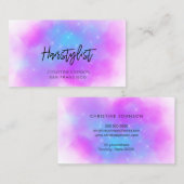 faux iriserende paarse wolk visitekaartje (Voorkant / Achterkant)