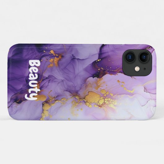  faux iriserende w / naam Hoesje-mate Case-Mate iPhone Case (Achterkant (horizontaal))