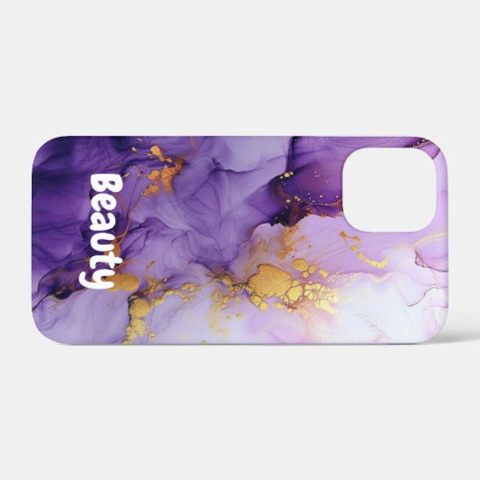 faux iriserende w / naam Hoesje-mate Case-Mate iPhone Case (Achterkant (horizontaal))