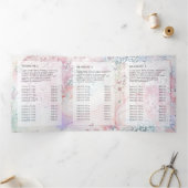 Faux iriserende waterverf drievoudige brochure drieluik kaart (Binnen)