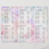 Faux iriserende waterverf glitter brochure (Achterkant)