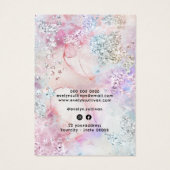 Faux iriserende waterverf ketting display kaart (Achterkant)