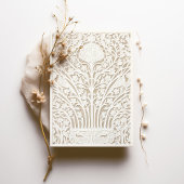 Faux Ivory Lace bruiloft Kaart