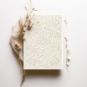 Faux Ivory Lace bruiloft Kaart