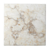 Faux Ivory Wit Marmeren Steen Keramische Tegel Tegeltje (Voorkant)