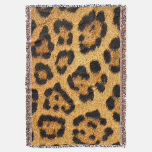 Faux Jaguar Skin Deken (Voorkant Verticaal)