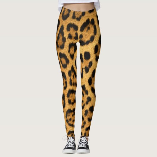 Faux Jaguar Skin Leggings (Voorkant)