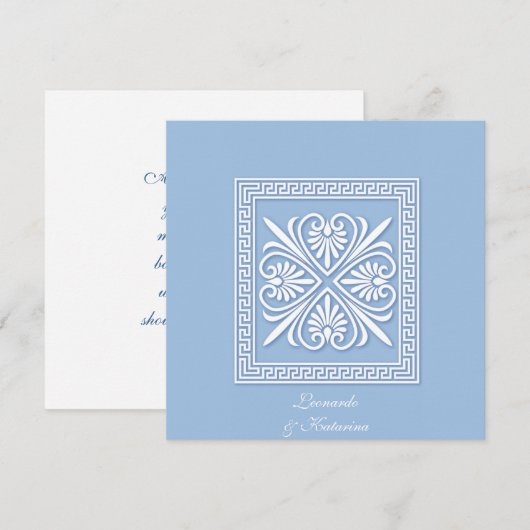 Faux Jasperware Kaart (Voorkant / Achterkant)