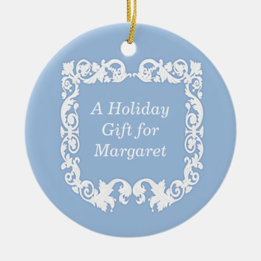 Faux Jasperware Keramisch Ornament (Voorkant)