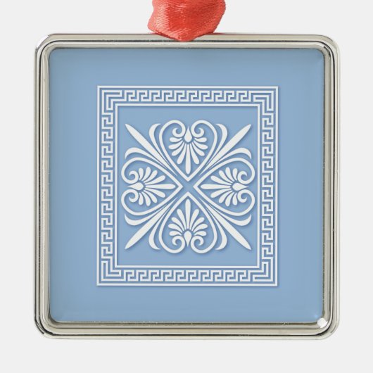 Faux Jasperware Metalen Ornament (Voorkant)