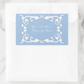 Faux Jasperware Rechthoekige Sticker (Tas)