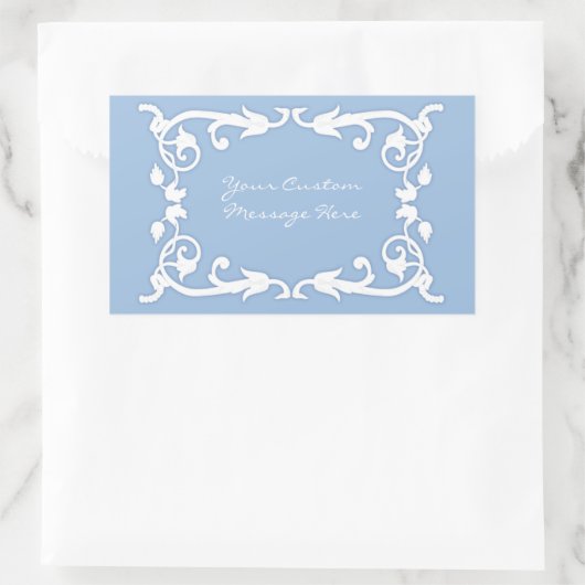 Faux Jasperware Rechthoekige Sticker (Tas)