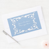 Faux Jasperware Rechthoekige Sticker (Envelop)