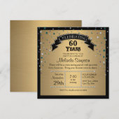 Faux Jewel Confetti Party Birthday Celebration Kaart (Voorkant / Achterkant)