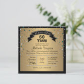 Faux Jewel Confetti Party Birthday Celebration Kaart (Staand voorkant)