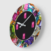 Faux Jewel Glitzy Bling Wall klokken (Hoek)